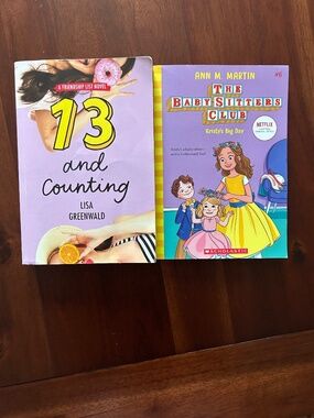 YA Middle Grade Book Lot 13 and Counting Lisa Greenwald Babysitters Club Graphic